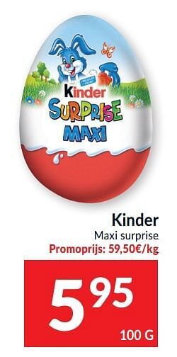 Intermarché Kinder maxi surprise aanbieding
