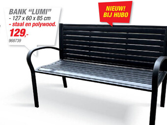 Hubo Bank "Lumi" 127 x 60 x 85 cm aanbieding