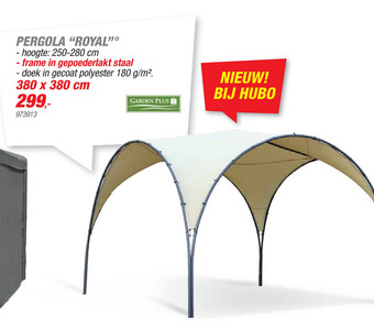 Hubo Garden Plus Pergola "Royal" 380 x 380 cm aanbieding