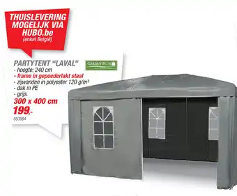 Hubo Garden Plus Partytent "Laval" 300 x 400 cm aanbieding
