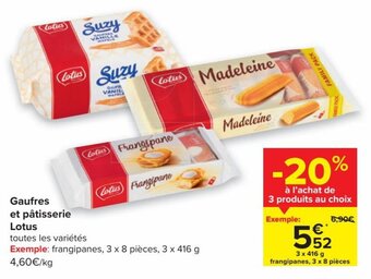 Gaufres et patisserie Lotus