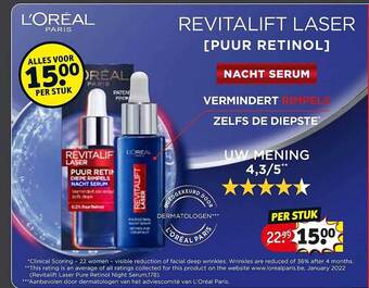 Kruidvat Loreal Revitalift Laser aanbieding