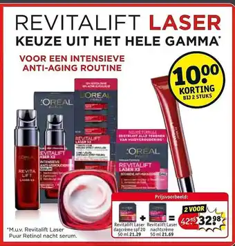 Kruidvat Loreal Revitalift Laser aanbieding