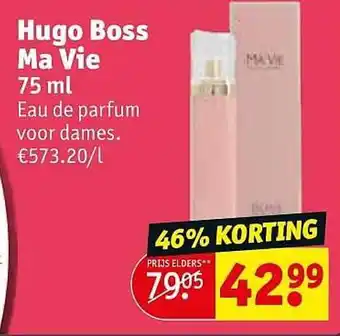 Kruidvat Hugo Boss Ma Vie 75 Ml Eau De Parfum aanbieding