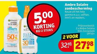 Kruidvat Ambre Solaire Zonbescherming aanbieding