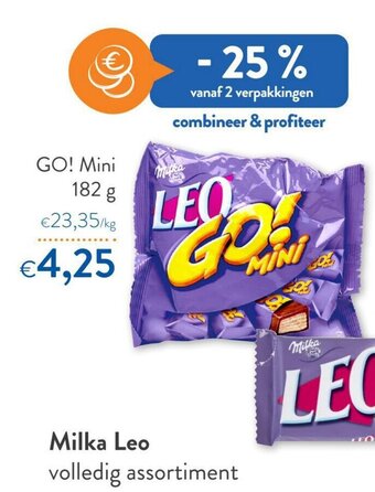 OKay Milka leo Go! mini 182 g aanbieding