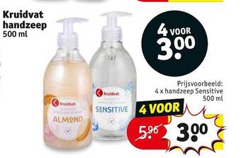 Kruidvat Kruidvat Handzeep 500 Ml aanbieding