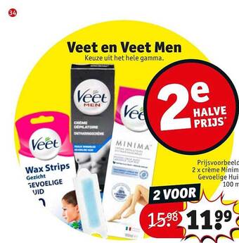 Kruidvat Veet En Veet Men aanbieding