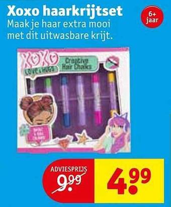 Kruidvat Xoxo Haarkrijtset aanbieding
