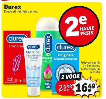 Kruidvat Durex aanbieding