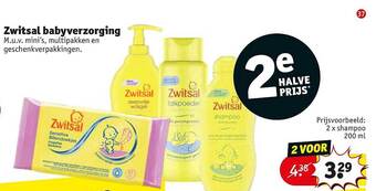 Kruidvat Zwitsal Babyverzorging aanbieding