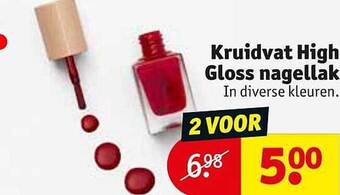 Kruidvat Kruidvat High Gloss Nagellak aanbieding