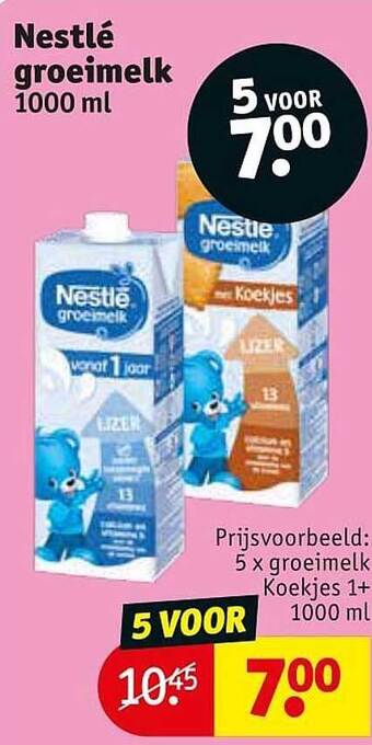 Kruidvat Nestle Groeimelk aanbieding