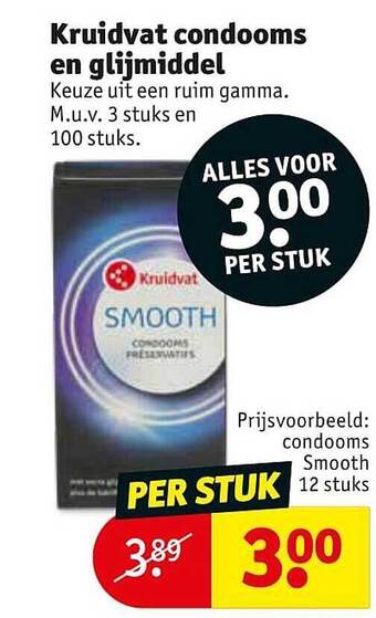Kruidvat Kruidvat Condooms En Glijmiddel aanbieding