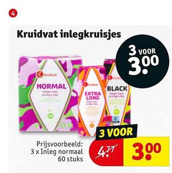 Kruidvat Kruidvat Inlegkruisjes aanbieding