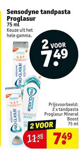 Kruidvat Sensodyne Tandpasta Proglasur aanbieding