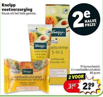 Kruidvat Kneipp Voetverzorging aanbieding