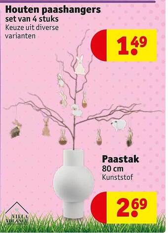 Kruidvat Houten Paashangers aanbieding