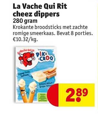 Kruidvat La Vache Qui Rit Cheez Dippers aanbieding