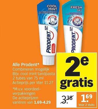 Albert Heijn Alle Prodent aanbieding