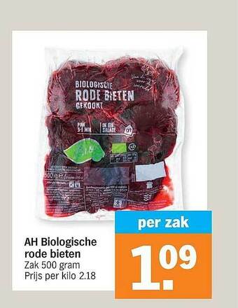 Albert Heijn Ah Biologische Rode Bieten aanbieding