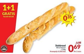 Intermarché Stokbrood wit of boeren aanbieding