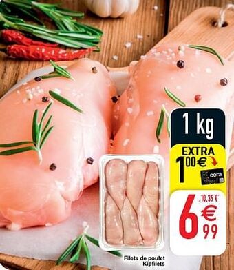 Cora Filets de poulet kipfilets aanbieding