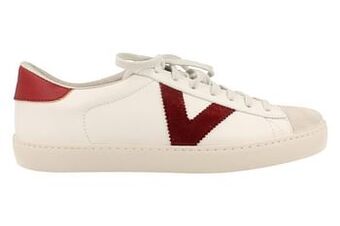 Berca Shoes Victoria Made in Spain Sneaker Laag Heren Burdeos - Wit aanbieding