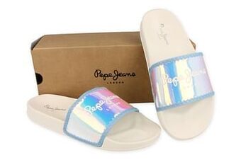 Berca Shoes Levi’s Badslipper Dames Slider Corny - Zilver aanbieding