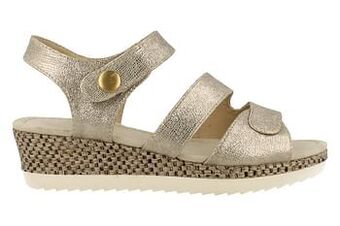 Berca Shoes Sprox Sandaal Dames Comfort - Goud aanbieding