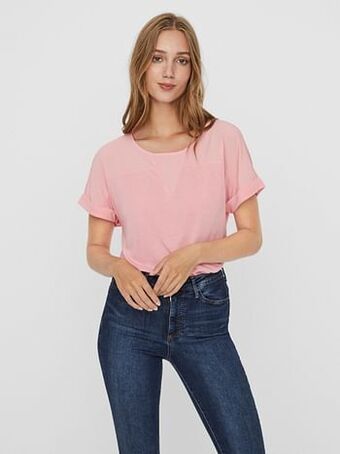 Berca Shoes Vero Moda T- Shirts Ellen - Roze aanbieding