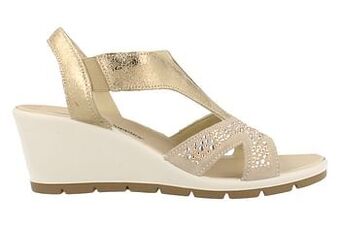 Berca Shoes Hush Puppies Sandaal Dames - Goud aanbieding