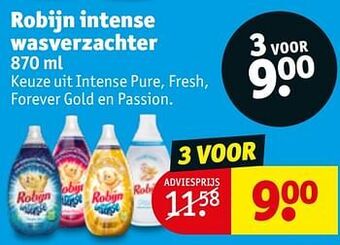 Kruidvat Robijn intense wasverzachter aanbieding