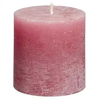 Kaars Rustiek Roze