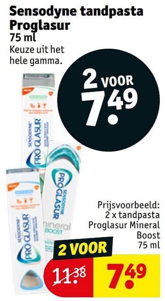 Kruidvat Tandpasta proglasur mineral boost aanbieding
