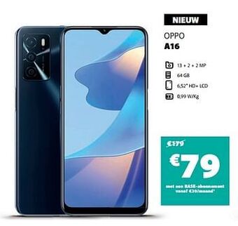 Base Oppo a16 aanbieding
