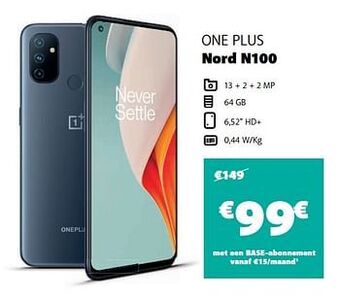 Base One plus nord n100 aanbieding