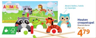 Action Houten croquetspel aanbieding