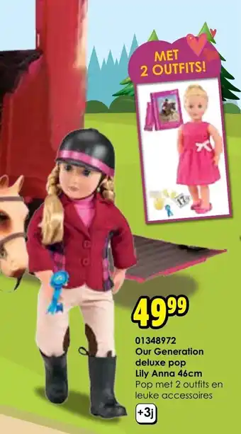 ToyChamp 01348972 Our Generation deluxe pop Lily Anna 46cm aanbieding