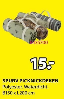 Jysk Spurv picknickdeken aanbieding