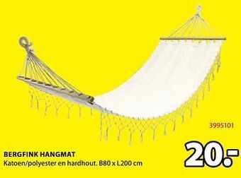 Jysk Bergfink hangmat aanbieding
