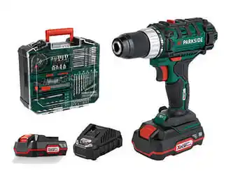 Lidl PARKSIDE® Accuschroefboormachine met toebehoren PABS 20-Li F7, 20 V aanbieding