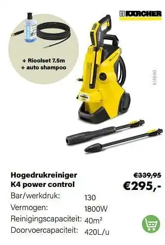 Multi bazar Kärcher hogedrukreiniger k4 power control aanbieding