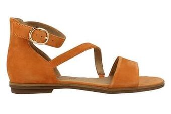 Berca Shoes S. Oliver Sandaal Plat Dames - Oranje aanbieding