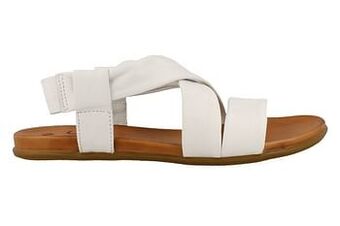 Berca Shoes Ilc-Volledig Leder Sandaal Plat Dames - Wit aanbieding