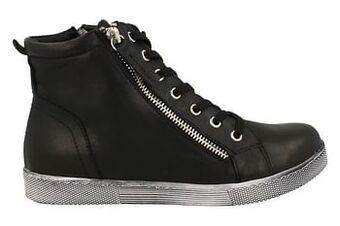 Berca Shoes Andrea Conti Bottine Dames Super Comfort Volledig Leder - Zwart aanbieding