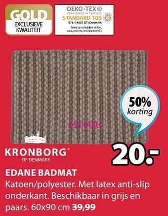 Jysk Edane badmat aanbieding
