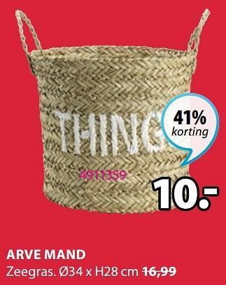 Jysk Arve mand aanbieding