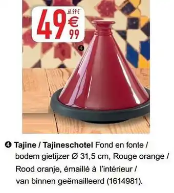 Cora Tajine - tajineschotel aanbieding