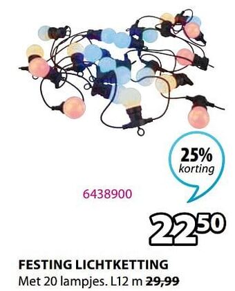 Jysk Festing lichtketting aanbieding